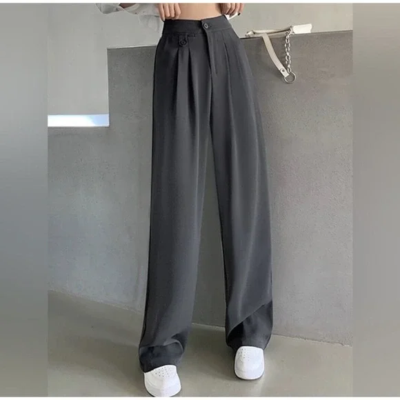 knee length dresses for ladies Flat Front Wide Leg Dress Pants for Tall Women in Fawn 20 / Tall / Fawn main image 1